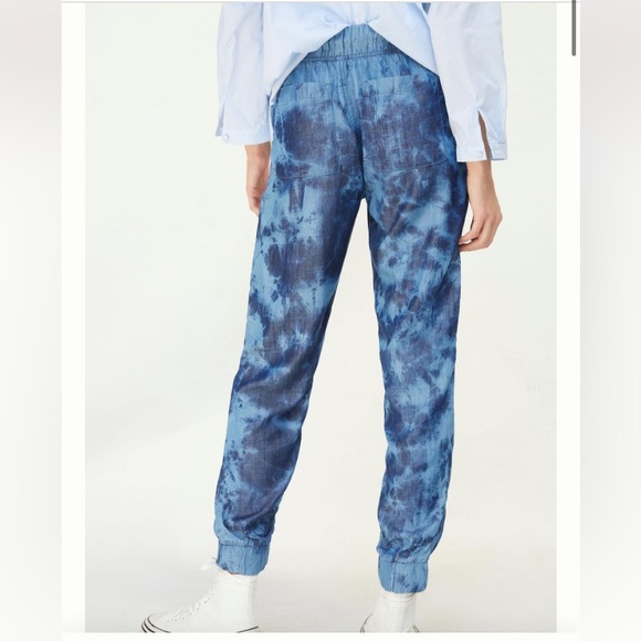 Anthropologie Cloth & Stone Rare Blue Tie-Dye Joggers Size S - Picture 2 of 7